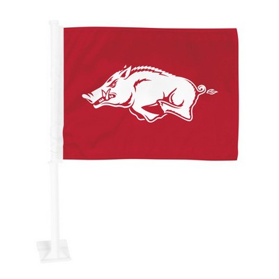 Fan Mats  LLC Arkansas Razorbacks Car Flag Large 1pc 11