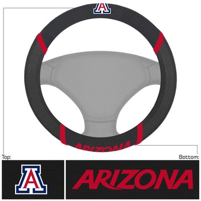 Fan Mats  LLC Arizona Wildcats Steering Wheel Cover Black