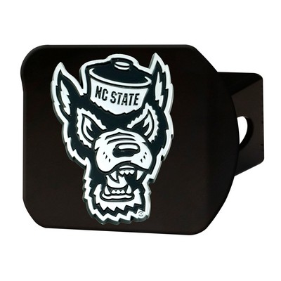 Fan Mats  LLC NC State Wolfpack Hitch Cover Black Black