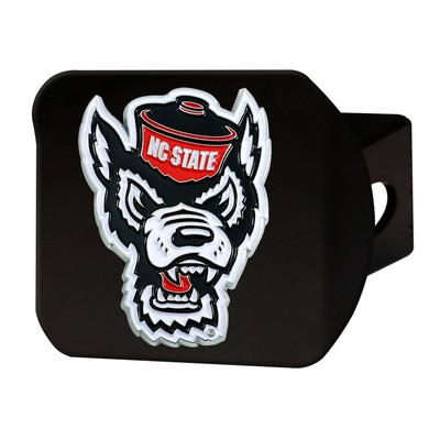 Fan Mats  LLC NC State Wolfpack Color Hitch Cover Black Red