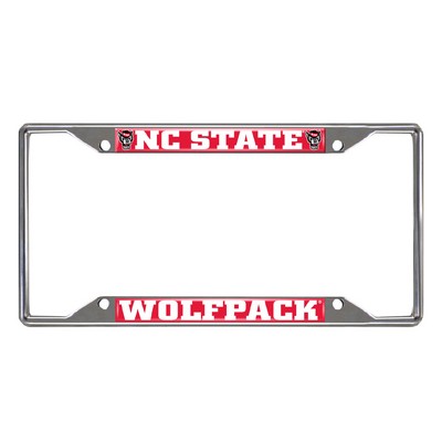 Fan Mats  LLC NC State Wolfpack License Plate Frame Red