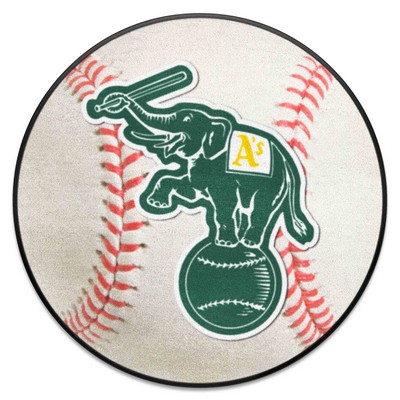 Fan Mats  LLC Oakland Athletics Baseball Mat White