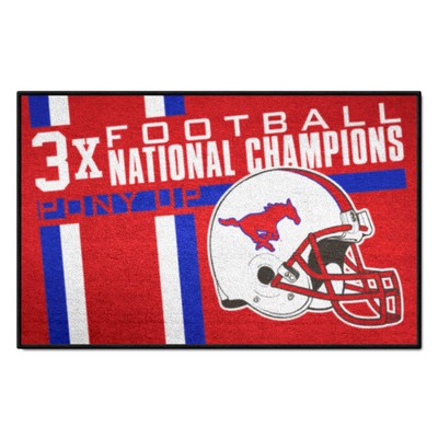 Fan Mats  LLC SMU Mustangs Starter Mat Dynasty Red