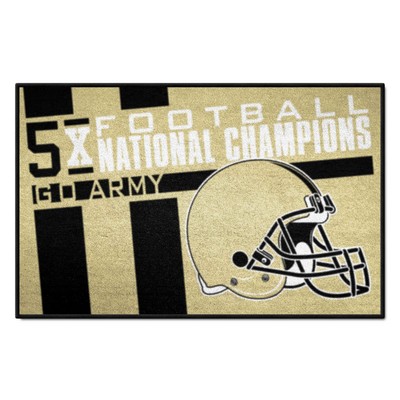 Fan Mats  LLC Army West Point Black Knights Starter Mat Dynasty Gold