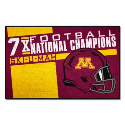 Fan Mats  LLC Minnesota Golden Gophers Starter Mat Dynasty Maroon