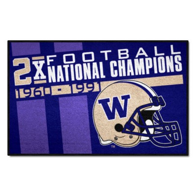 Fan Mats  LLC Washington Huskies Starter Mat Dynasty Purple