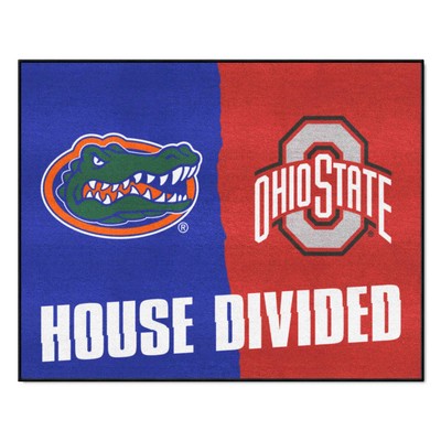 Fan Mats  LLC House Divided Florida / Ohio State House Divided Mat Multi