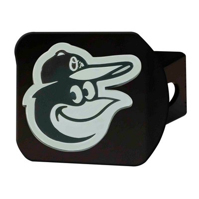 Fan Mats  LLC Baltimore Orioles Hitch Cover Black Black