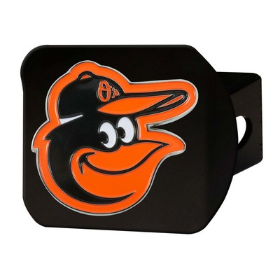 Fan Mats  LLC Baltimore Orioles Color Hitch Cover Black Black