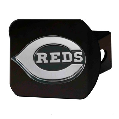 Fan Mats  LLC Cincinnati Reds Hitch Cover Black Black