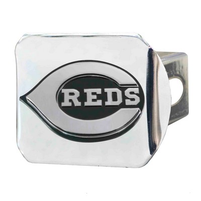 Fan Mats  LLC Cincinnati Reds Hitch Cover Chrome Chrome