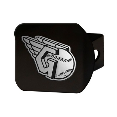 Fan Mats  LLC Cleveland Guardians Hitch Cover Black Black