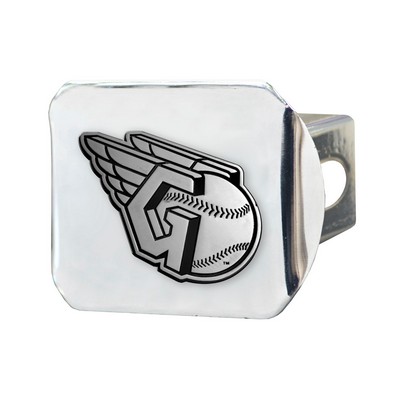 Fan Mats  LLC Cleveland Guardians Hitch Cover Chrome Chrome