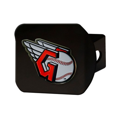 Fan Mats  LLC Cleveland Guardians Color Hitch Cover Black Black