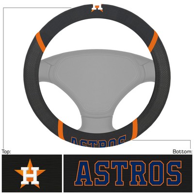 Fan Mats  LLC Houston Astros Steering Wheel Cover Black