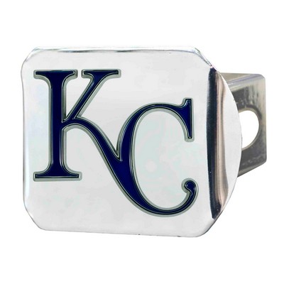 Fan Mats  LLC Kansas City Royals Color Hitch Cover Chrome Chrome