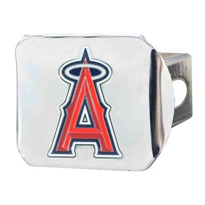 Fan Mats  LLC Los Angeles Angels Color Hitch Cover Chrome Chrome