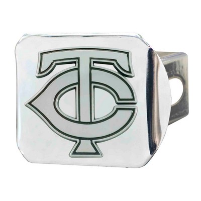 Fan Mats  LLC Minnesota Twins Hitch Cover Chrome Chrome