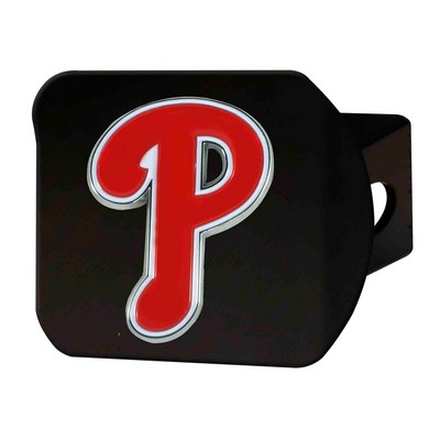 Fan Mats  LLC Philadelphia Phillies Color Hitch Cover Black Black