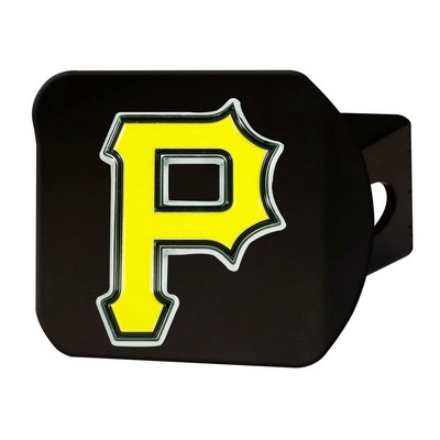 Fan Mats  LLC Pittsburgh Pirates Color Hitch Cover Black Black