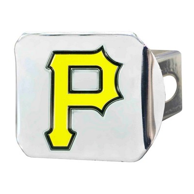 Fan Mats  LLC Pittsburgh Pirates Color Hitch Cover Chrome Chrome