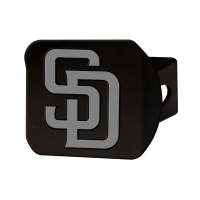 Fan Mats  LLC San Diego Padres Hitch Cover Black Chrome