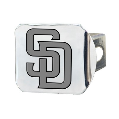 Fan Mats  LLC San Diego Padres Hitch Cover Chrome Chrome