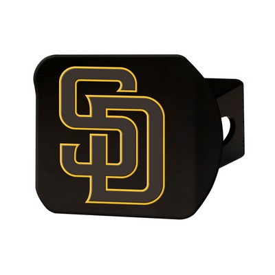 Fan Mats  LLC San Diego Padres Color Hitch Cover Black Black