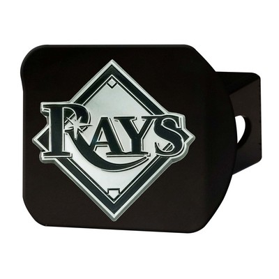 Fan Mats  LLC Tampa Bay Rays Hitch Cover Black Black