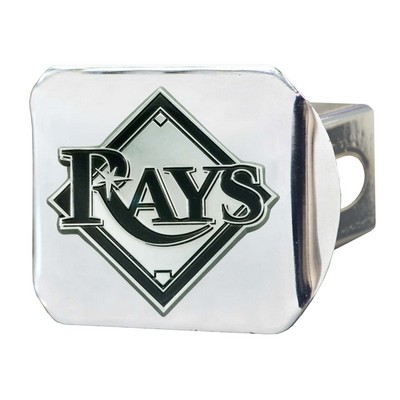 Fan Mats  LLC Tampa Bay Rays Hitch Cover Chrome Chrome