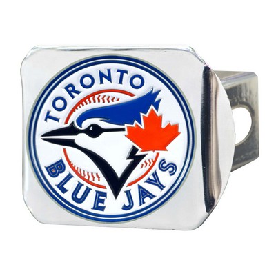 Fan Mats  LLC Toronto Blue Jays Color Hitch Cover Chrome Chrome