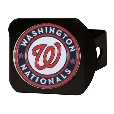 Fan Mats  LLC Washington Nationals Color Hitch Cover Black Black