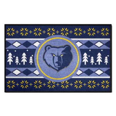 Fan Mats  LLC Memphis Grizzlies Starter Mat Holiday Sweater Blue