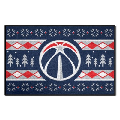 Fan Mats  LLC Washington Wizards Starter Mat Holiday Sweater Red