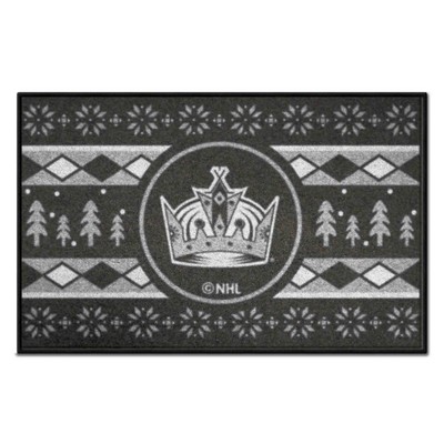 Fan Mats  LLC Los Angeles Kings Starter Mat Holiday Sweater Black