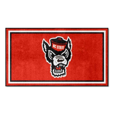 Fan Mats  LLC NC State Wolfpack 3x5 Rug Black