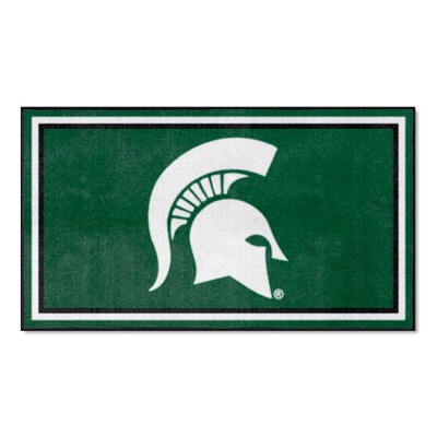 Fan Mats  LLC Michigan State Spartans 3x5 Rug Green