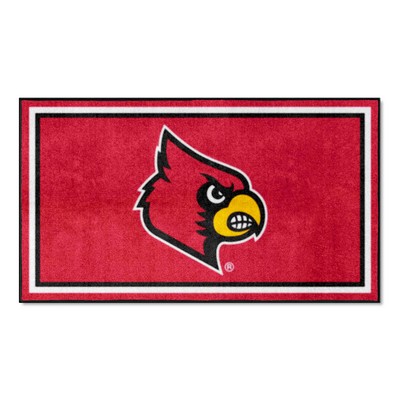 Fan Mats  LLC Louisville Cardinals 3x5 Rug Red