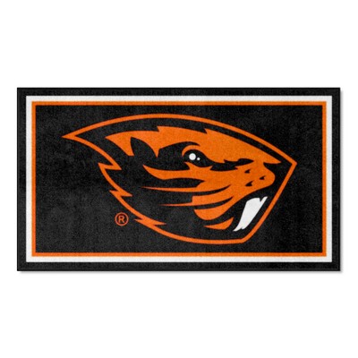 Fan Mats  LLC Oregon State Beavers 3x5 Rug Black