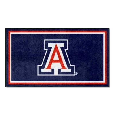 Fan Mats  LLC Arizona Wildcats 3x5 Rug Blue