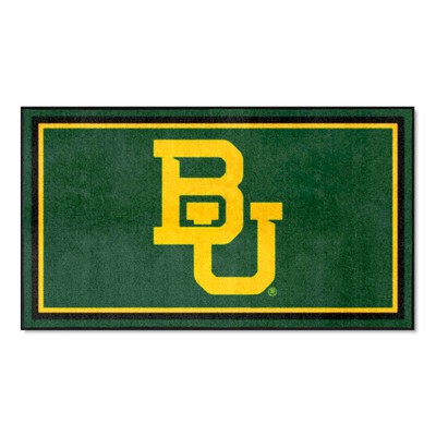 Fan Mats  LLC Baylor Bears 3x5 Rug Green