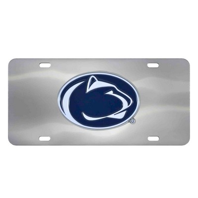 Fan Mats  LLC Penn State Nittany Lions Diecast License Plate Stainless Steel