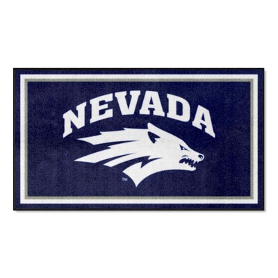 Fan Mats  LLC Nevada Wolfpack 3x5 Rug Navy