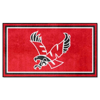 Fan Mats  LLC Eastern Washington Eagles 3x5 Rug Red