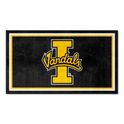 Fan Mats  LLC Idaho Vandals 3x5 Rug Black