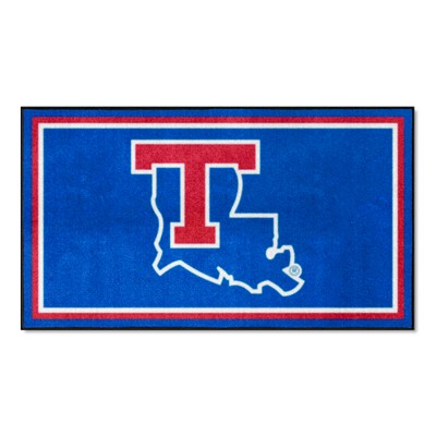 Fan Mats  LLC Louisiana Tech Bulldogs 3x5 Rug Blue