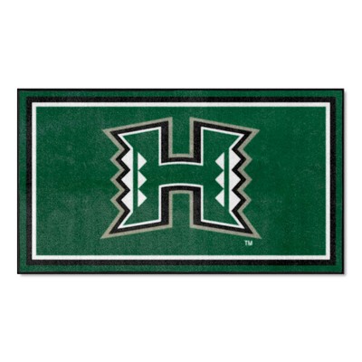 Fan Mats  LLC Hawaii Rainbows 3x5 Rug Green