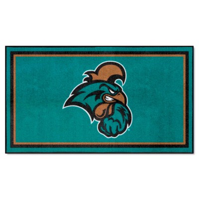 Fan Mats  LLC Coastal Carolina Chanticleers 3x5 Rug Teal