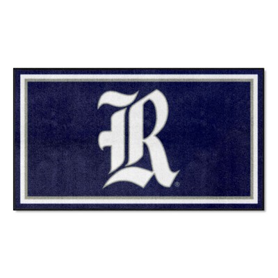 Fan Mats  LLC Rice Owls 3x5 Rug Blue