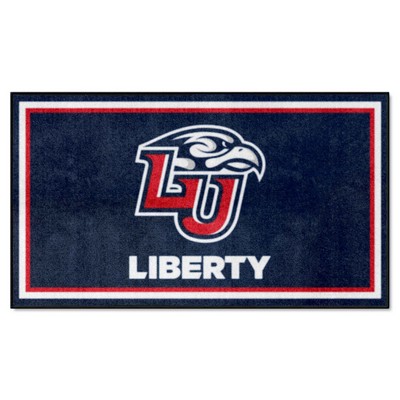 Fan Mats  LLC Liberty Flames 3x5 Rug Navy